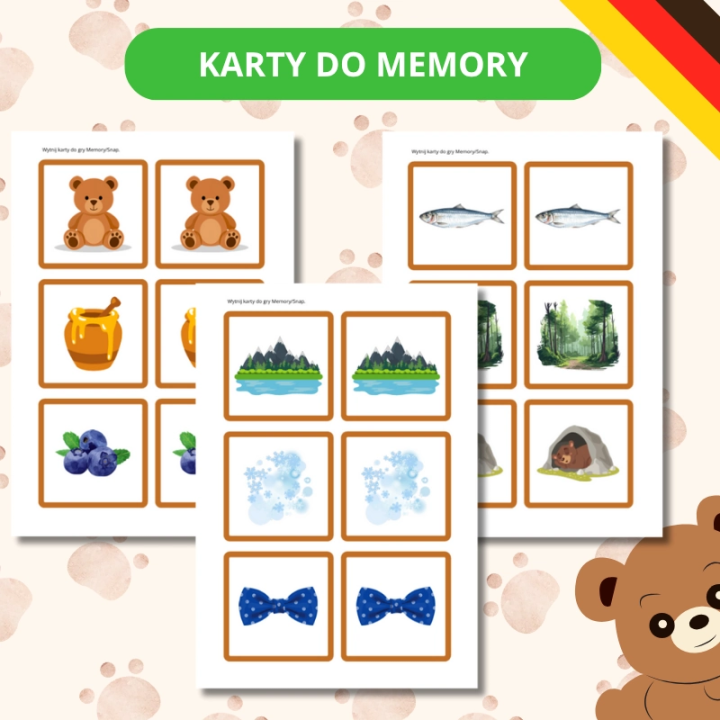 Zestaw Tag des Teddybaren - język niemiecki - EduBazarek