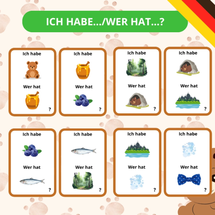 Zestaw Tag des Teddybaren - język niemiecki - EduBazarek