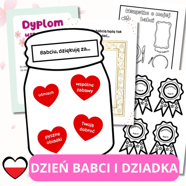 Zestaw kreatywny z okazji Dnia Babci i Dziadka - EduBazarek