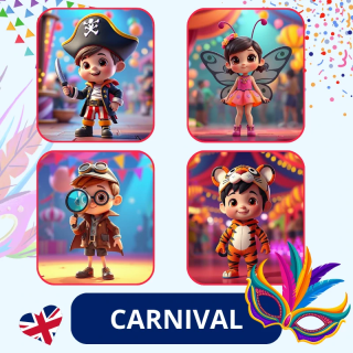 Carnival - Zestaw Karnawałowy - język angielski - EduBazarek