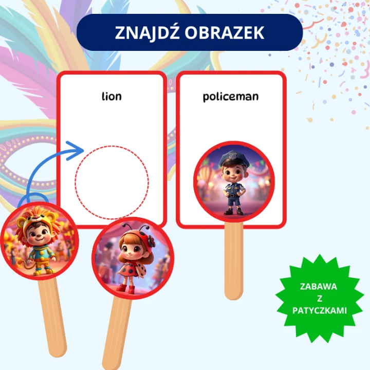 Carnival - Zestaw Karnawałowy - język angielski - EduBazarek