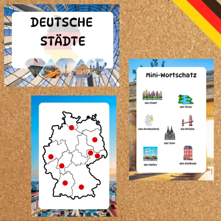 Gazetka Ścienna Miasta Niemieckie - EduBazarek