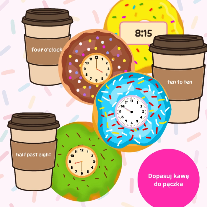 Zestaw Donut Time - język angielski - EduBazarek