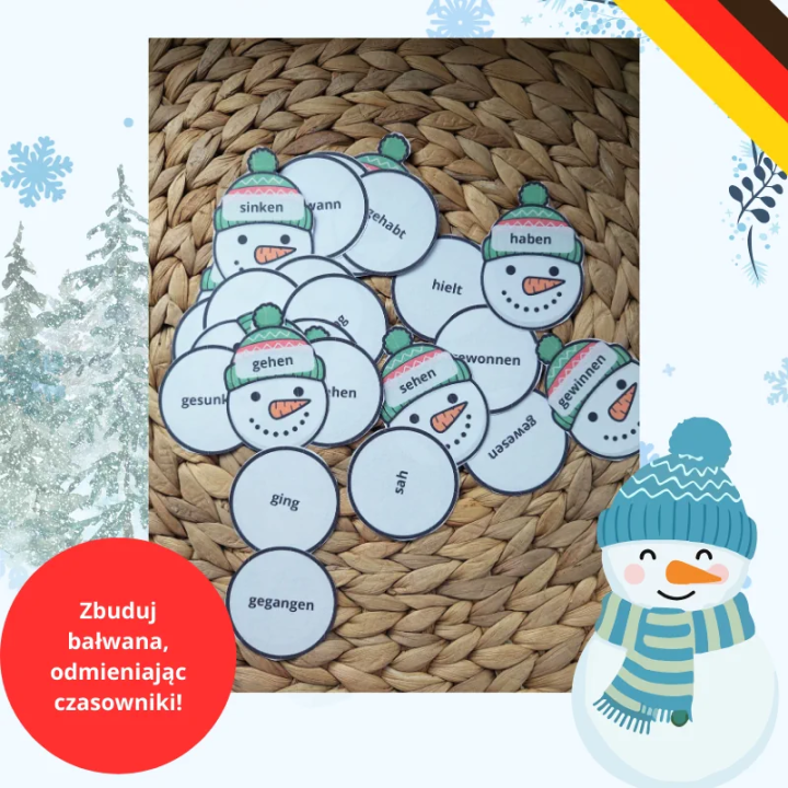 Czasownikowe Bałwanki - język niemiecki - EduBazarek