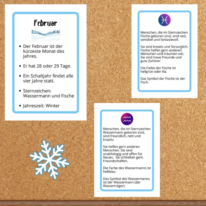 Gazetka ścienna Hallo Februar - język niemiecki - EduBazarek