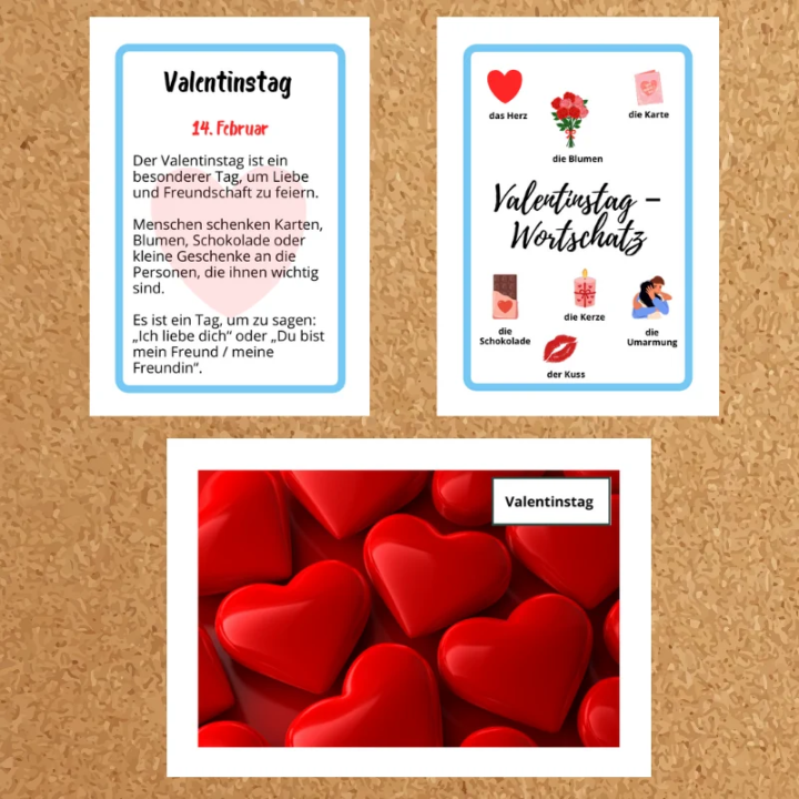 Gazetka ścienna Hallo Februar - język niemiecki - EduBazarek