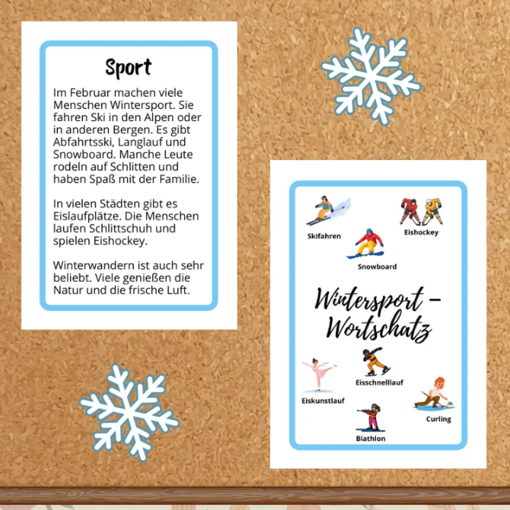 Gazetka ścienna Hallo Februar - język niemiecki - EduBazarek