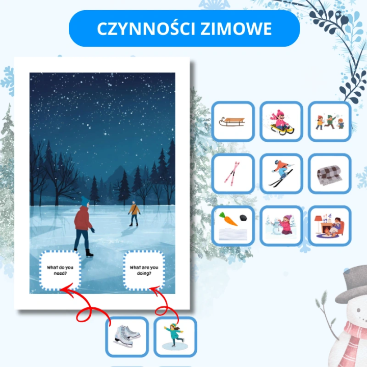 Zestaw Winter - język angielski - EduBazarek