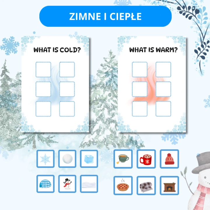 Zestaw Winter - język angielski - EduBazarek