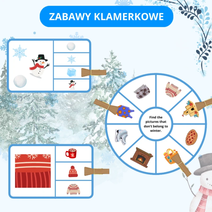 Zestaw Winter - język angielski - EduBazarek