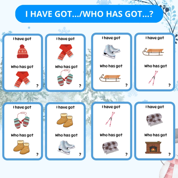 Zestaw Winter - język angielski - EduBazarek