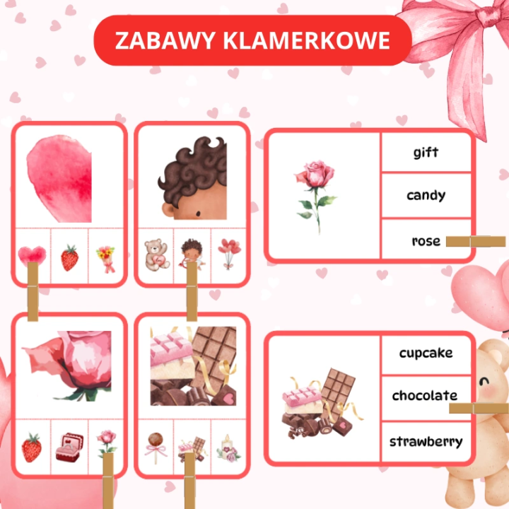 Zestaw na Walentynki - język angielski - EduBazarek