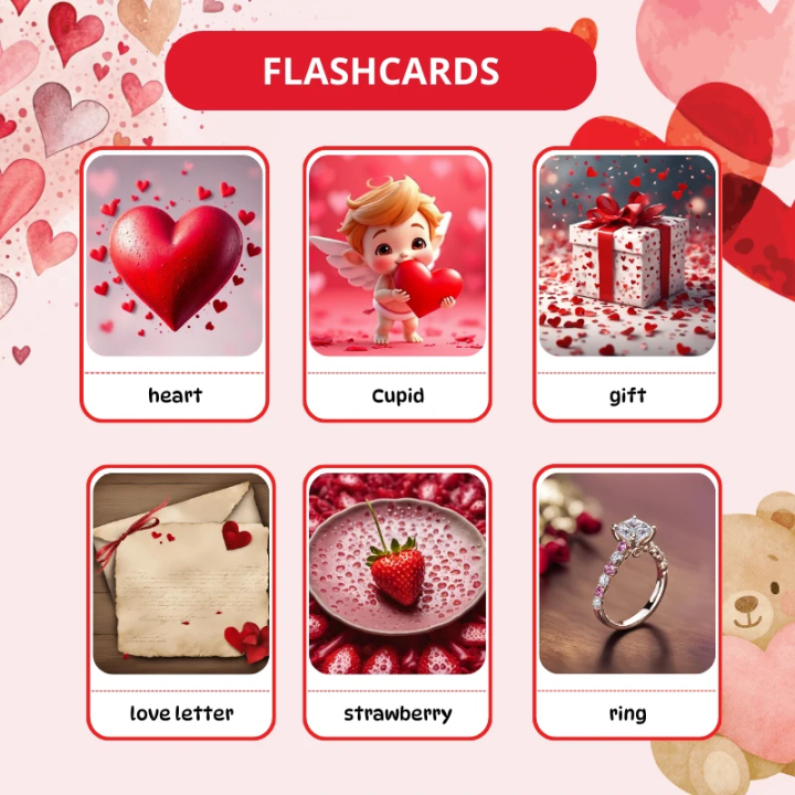 Zestaw Walentynowy Valentines Day - język angielski - EduBazarek