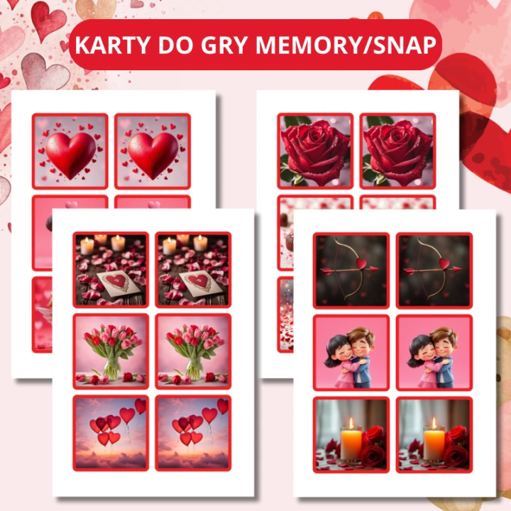 Zestaw Walentynowy Valentines Day - język angielski - EduBazarek