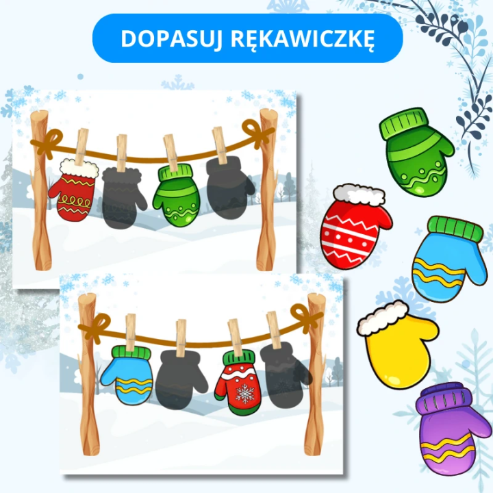 Zestaw Winter Clothes - język angielski - EduBazarek