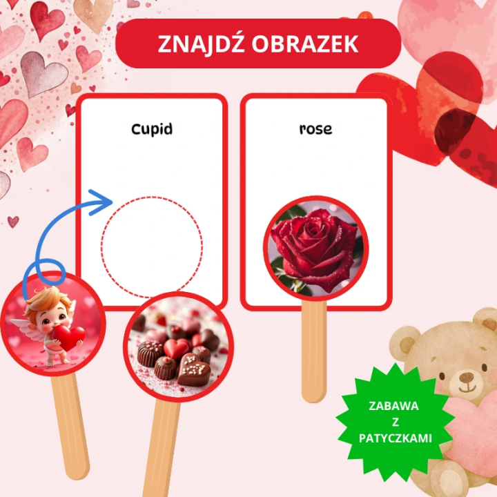 Zestaw Walentynowy Valentines Day - język angielski - EduBazarek