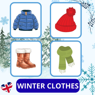 Zestaw Winter Clothes - język angielski - EduBazarek