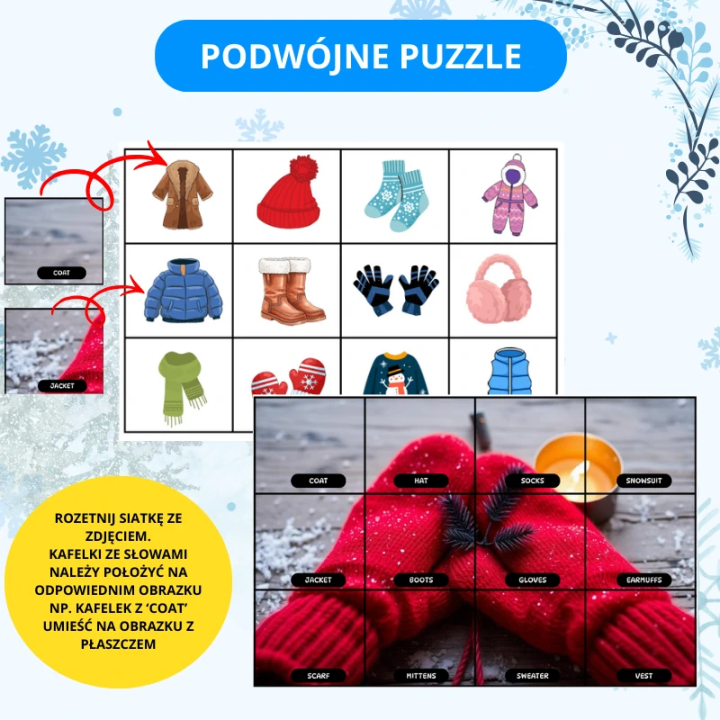 Zestaw Winter Clothes - język angielski - EduBazarek
