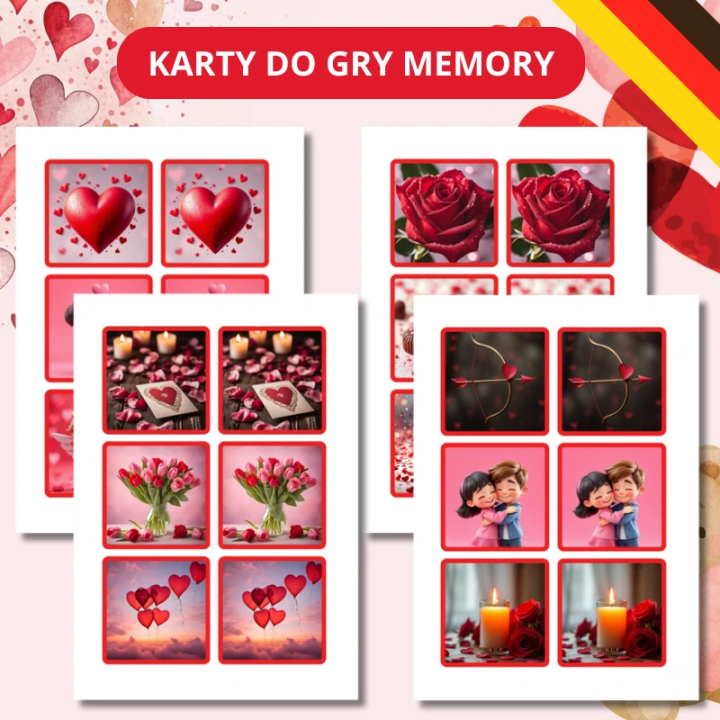 Zestaw Valentinstag - język niemiecki - EduBazarek