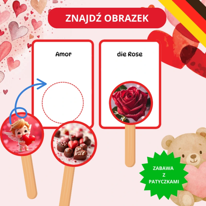 Zestaw Valentinstag - język niemiecki - EduBazarek