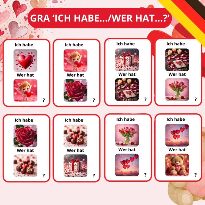 Zestaw Valentinstag - język niemiecki - EduBazarek