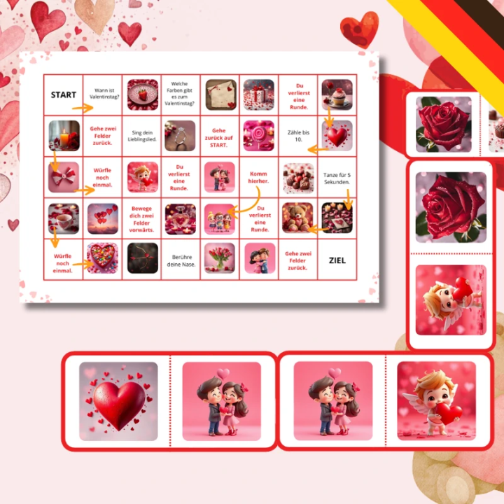 Zestaw Valentinstag - język niemiecki - EduBazarek
