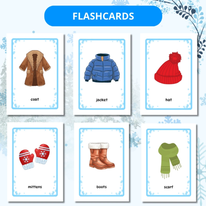 Zestaw Winter Clothes - język angielski - EduBazarek