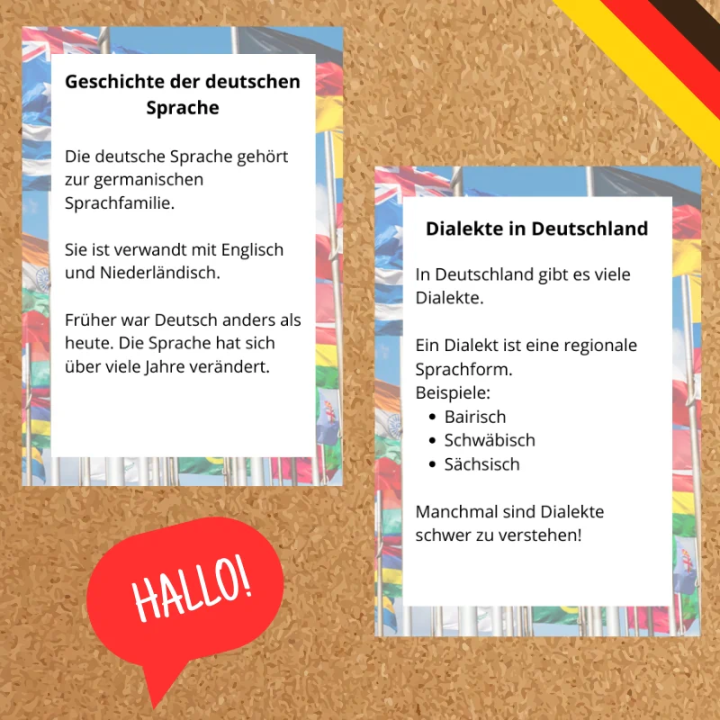 Gazetka Ścienna – Dzień Języka Ojczystego - język niemiecki