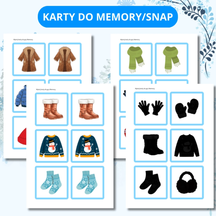 Zestaw Winter Clothes - język angielski - EduBazarek