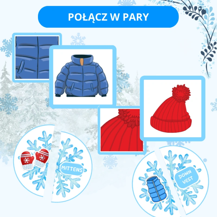 Zestaw Winter Clothes - język angielski - EduBazarek