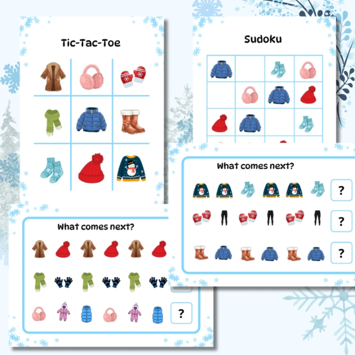 Zestaw Winter Clothes - język angielski - EduBazarek