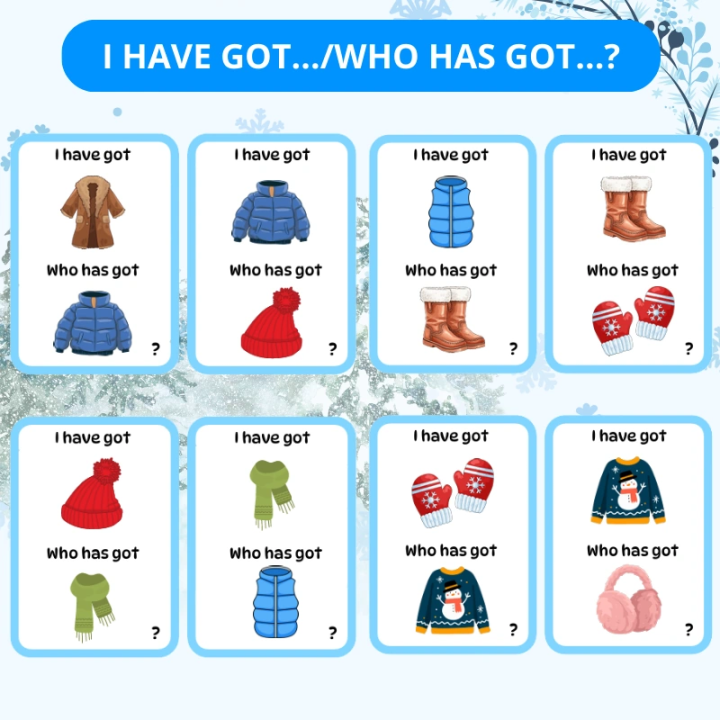 Zestaw Winter Clothes - język angielski - EduBazarek