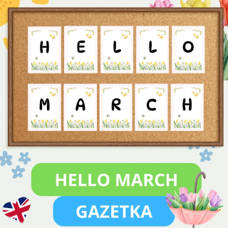 Gazetka Ścienna Hello March - EduBazarek