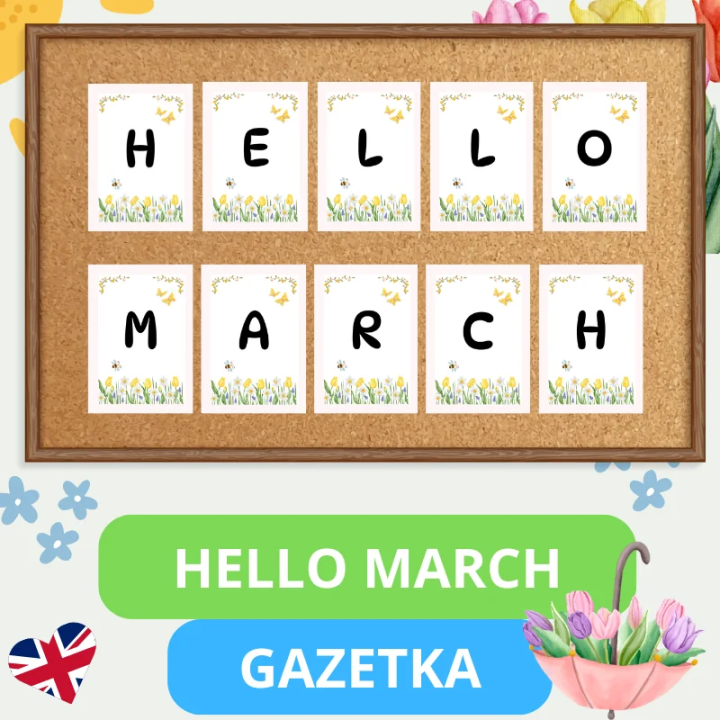 Gazetka Ścienna Hello March - EduBazarek
