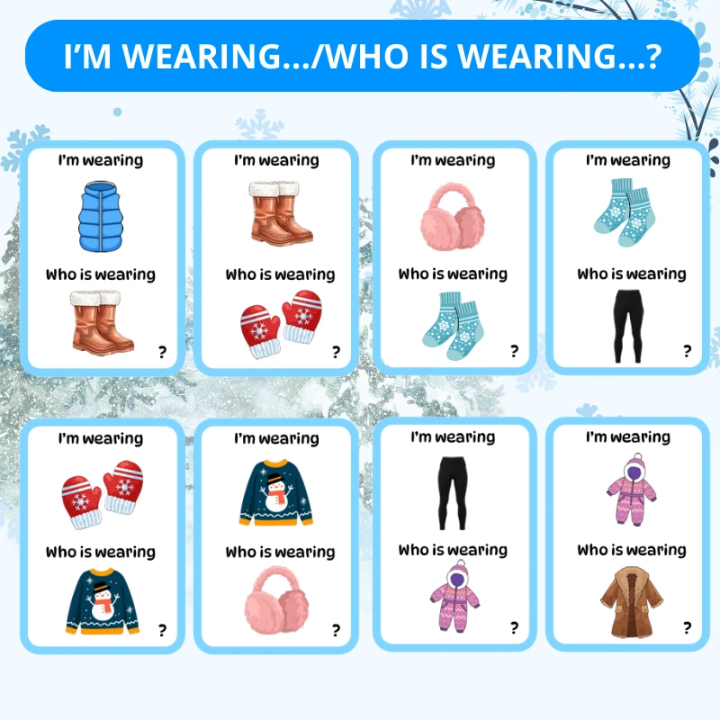 Zestaw Winter Clothes - język angielski - EduBazarek