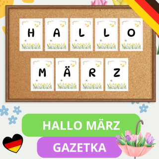 Gazetka Ścienna Hallo Marz - język niemiecki - EduBazarek