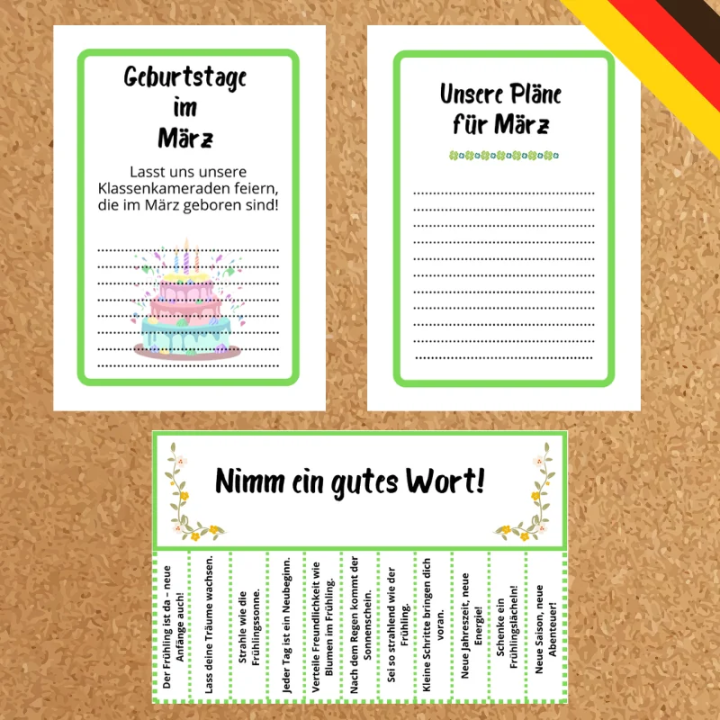Gazetka Ścienna Hallo Marz - język niemiecki - EduBazarek