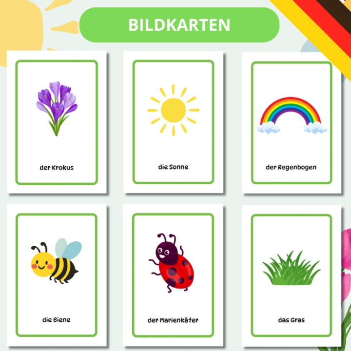 Zestaw Edukacyjny Fruhling - język niemiecki - EduBazarek