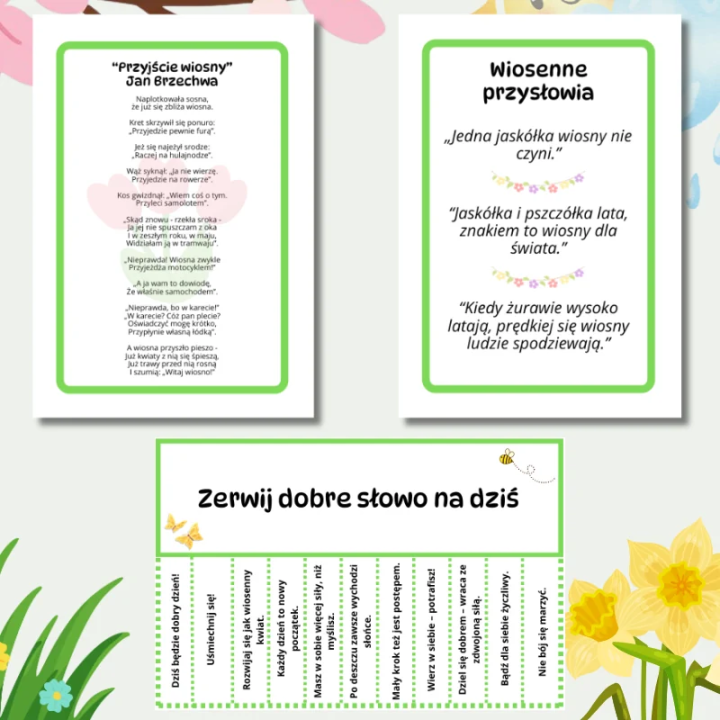 Gazetka Ścienna Wiosna (pdf) - EduBazarek