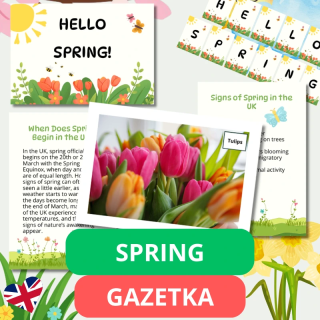 Gazetka Ścienna Spring (pdf) - język angielski - EduBazarek