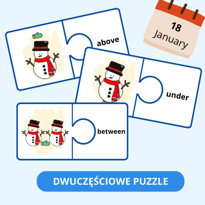 Snowman Day - Prepositions - EduBazarek