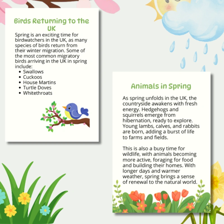 Gazetka Ścienna Spring (pdf) - język angielski - EduBazarek