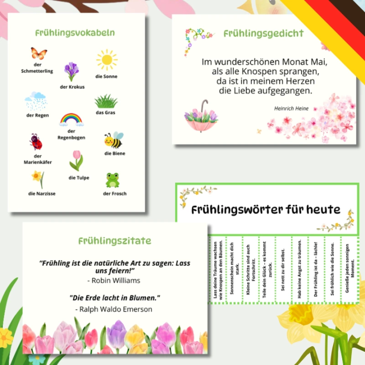 Gazetka Ścienna Fruhling (pdf) - język niemiecki - EduBazarek