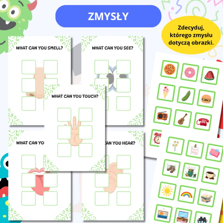 Zestaw Body Parts (pdf) - język angielski - EduBazarek