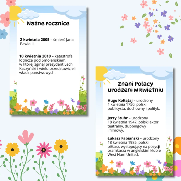 Gazetka ścienna Kwiecień (pdf) - EduBazarek