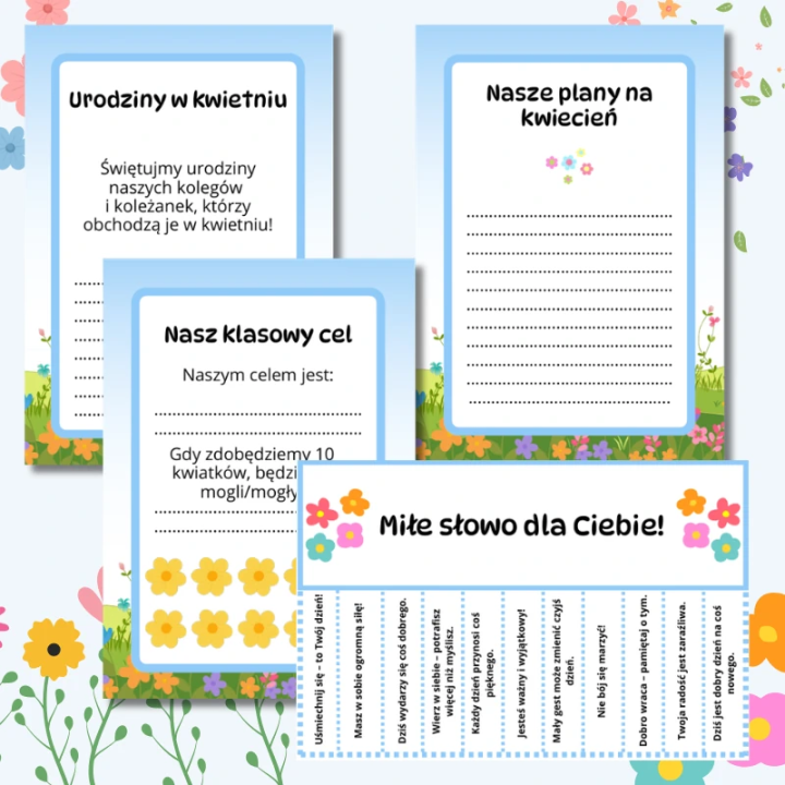 Gazetka ścienna Kwiecień (pdf) - EduBazarek