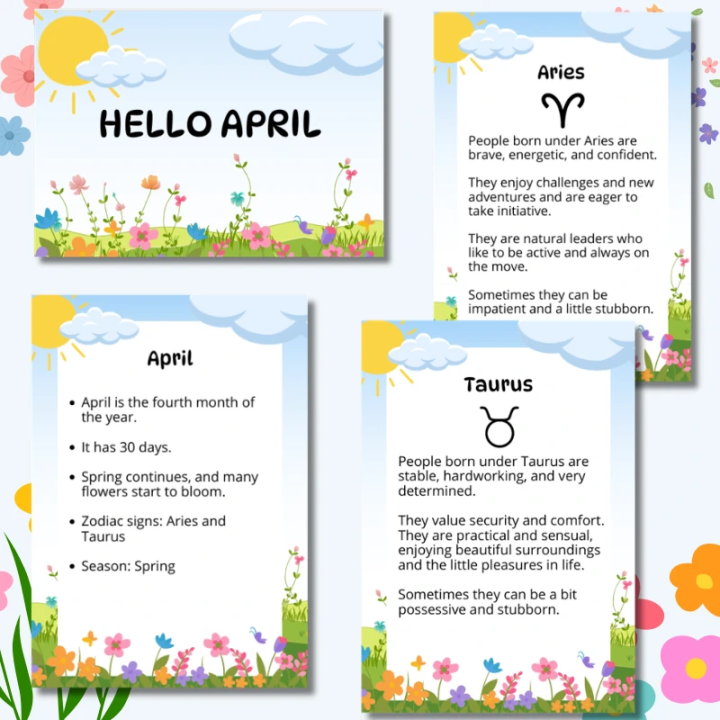 Gazetka Ścienna April (pdf) - język angielski - EduBazarek