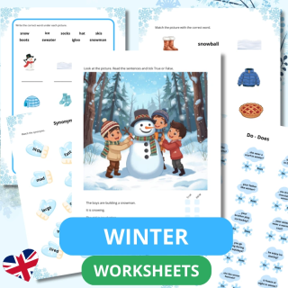 Winter Worksheets - język angielski - EduBazarek