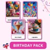 Birthday Pack – Zestaw Edukacyjny do Nauki Angielskiego dla Dzieci