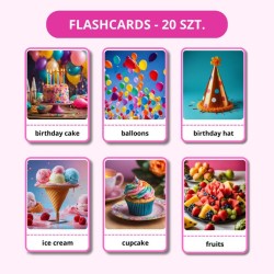 Birthday Pack – Zestaw Edukacyjny do Nauki Angielskiego dla Dzieci